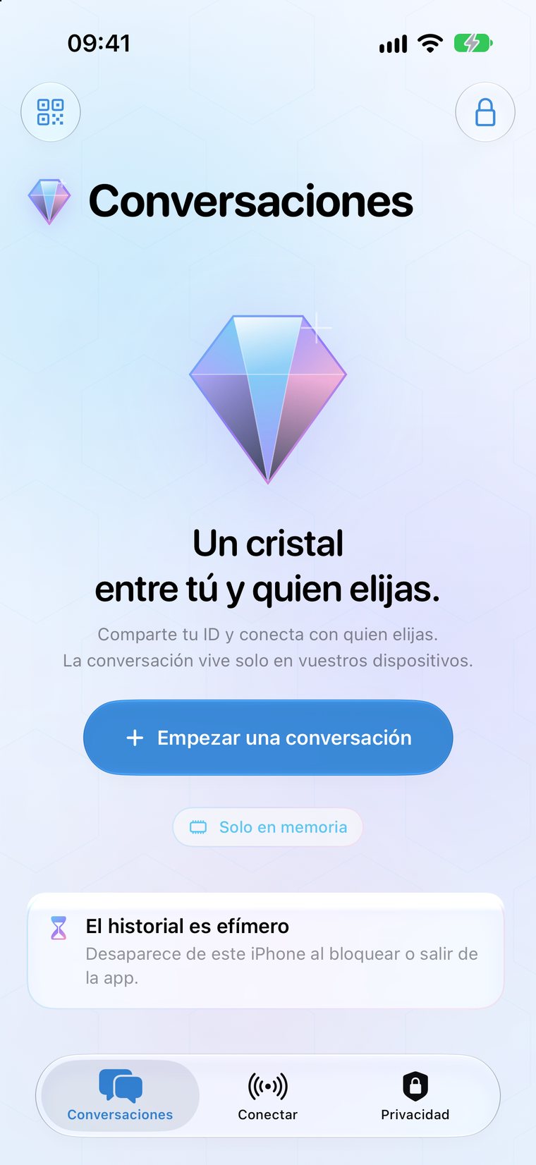 Pantalla de bienvenida de Cryptext